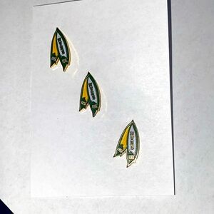 WVHS pins 05/06  lot of 3 yellow and green 1” West  Virginia high school
